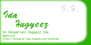 ida hugyecz business card